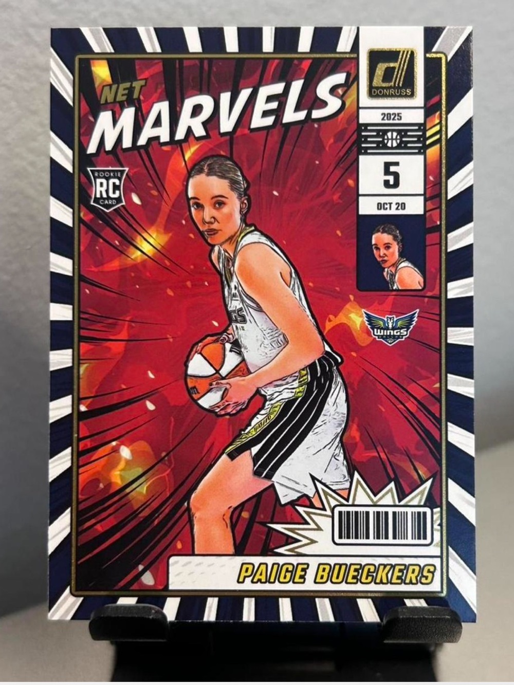 2025 Donruss Paige Bueckers Net Marvels RC card